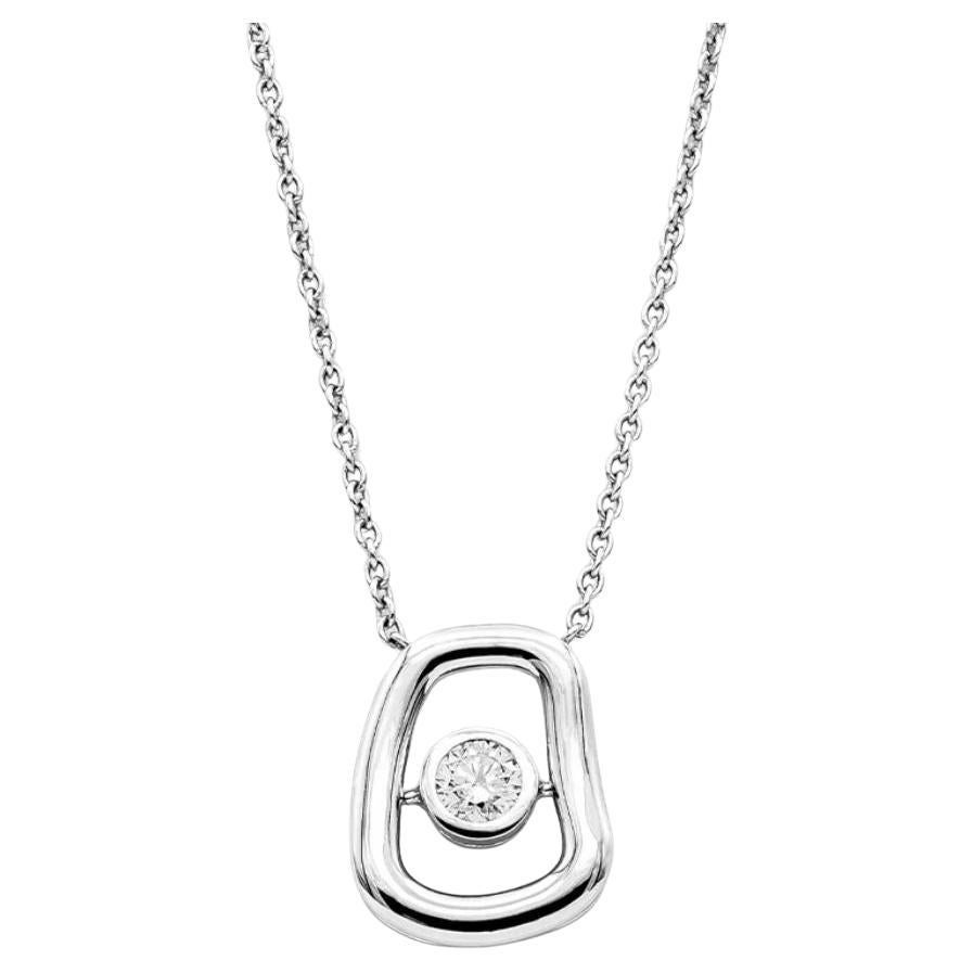 Pendentif en or rose ou blanc et diamants blancs Mattioli Puzzle Diamonds en vente