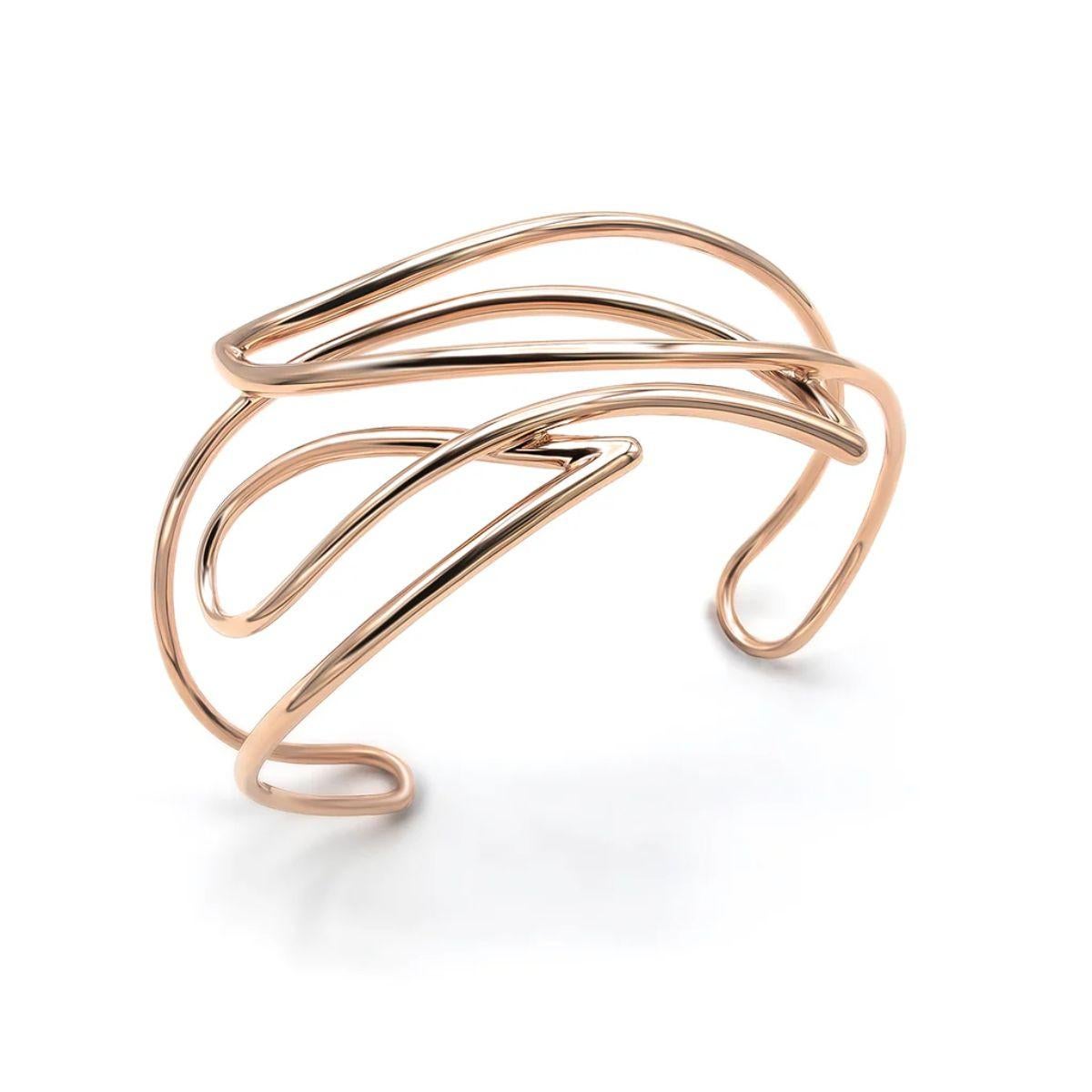Bracciale Mattioli Navettes in oro rosa 18 carati e diamanti bianchi In condizioni Nuovo in vendita a Bilbao, ES