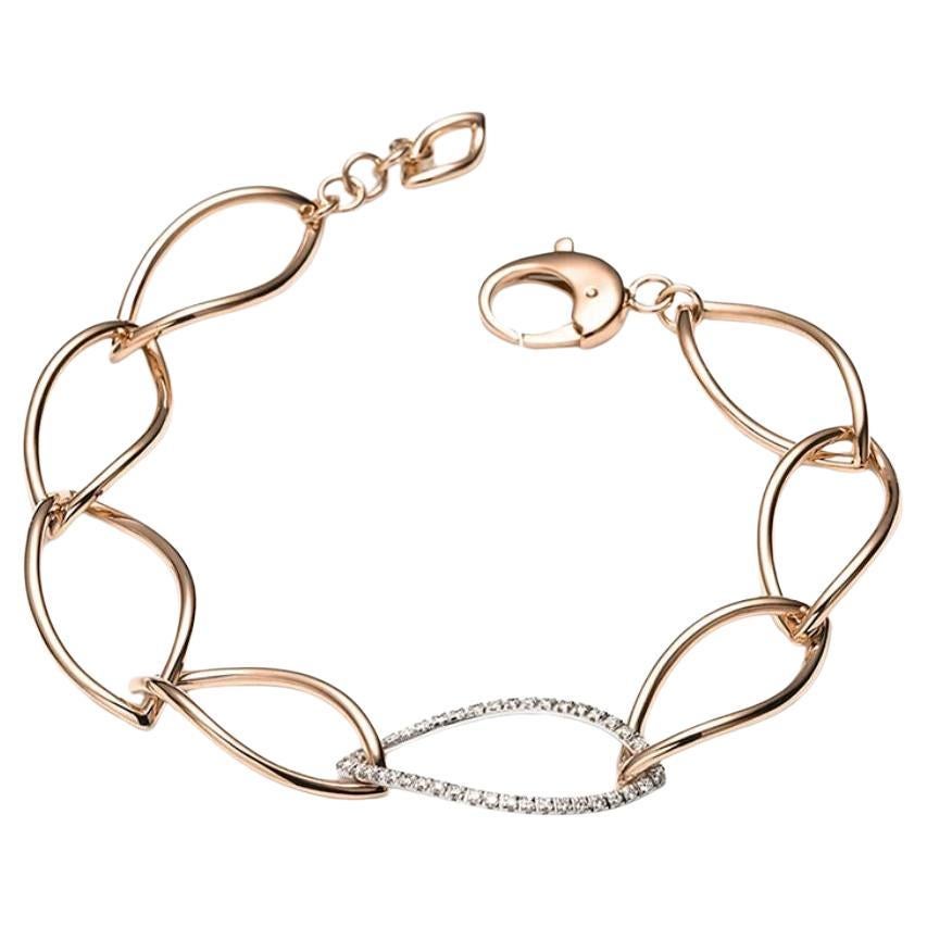 Mattioli Navettes Manschette aus 18K Rose Gold (Zeitgenössisch) im Angebot