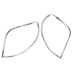 Mattioli Navettes Earrings in 18k White Gold