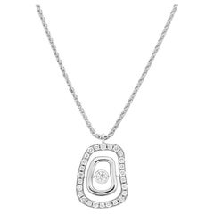 Mattioli Puzzle Diamonds Pendant in Rose or White Gold and White Diamond