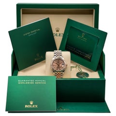 Rolex Datejust 31mm Everose Rolesor, Chocolate Dial, Diamonds, 2025