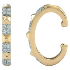 Earcuff Pavé Earrings by Pradera Irama, 18K Gold, 0.09ct Diamonds