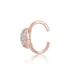 Boucles d'oreilles « earcuff » pavées de Pradera Irama, or 18 carats, diamants de 0,41 carat