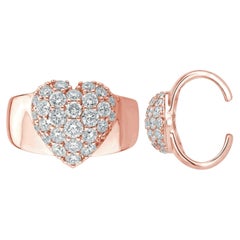 Earcuff Pavé Earrings by Pradera Irama, 18K Gold, 0.41ct Diamonds