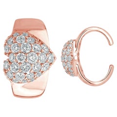 Earcuff Pavé Earrings by Pradera Irama, 18K Gold, 0.41ct Diamonds