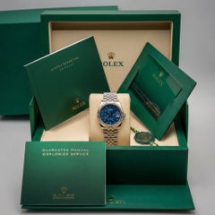 Rolex Datejust 31mm Oystersteel Watch, Blue Floral Dial, 2026 Edition