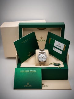 Rolex Datejust 36mm White Rolesor Diamond-Set Bezel Watch, 2020
