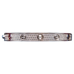 Cartier Love Full Pavé Bracelet in 18ct White Gold and Diamonds