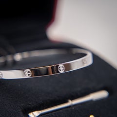 Cartier Love Bracelet, 18ct White Gold, Size 21, 2025 Edition