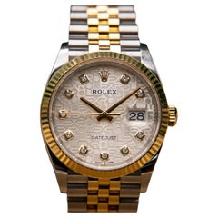 Rolex Datejust 36mm Yellow Rolesor Diamond Dial, May 2021 Edition