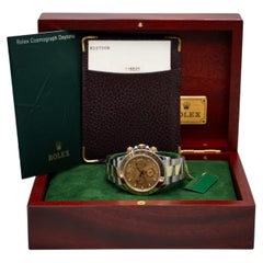 Rolex Daytona 40mm Yellow Rolesor Automatic Watch, Champagne Dial