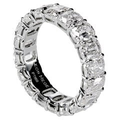 Leon Mege eternity band with elongated natural antique cushions diamonds