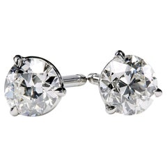Pendientes de platino «Martiny» de Leon Mege con diamantes naturales OEC
