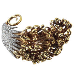 Diamond Gold Brooch Diamond Gold Brooch