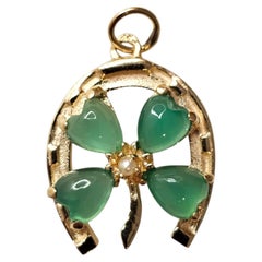 14K Yellow Gold Lucky Charm Pendant #25886