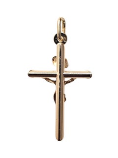 14K Yellow Gold Crucifix Pendant #25867
