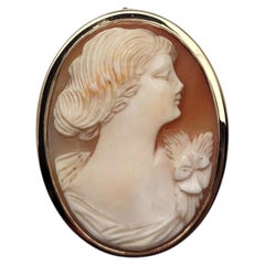 10K Yellow Gold Cameo Pin/Pendant #25846