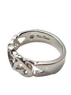 Tiffany & Co Paloma Picasso Sterling Silver Scrolling Hearts Band Size 8 #25803