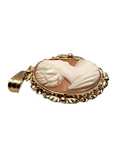 10K Yellow Gold Cameo Pendant #25807