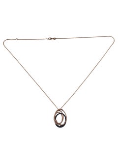 Collier avec pendentif Effy Bella Bleu en or rose 14 carats, avec diamants bleus et blancs #25930