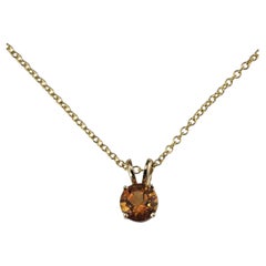Collier avec pendentif en citrine et or jaune 14 carats Effy #25927
