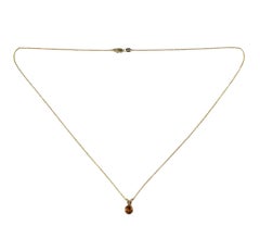 Collier avec pendentif en citrine et or jaune 14 carats Effy #25927