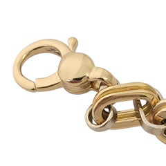 OWC 18-Karat-Armband aus Weiß- und Gelbgold mit ovalen Marine-Gliedern, zweifarbig, Art.-Nr. 25860