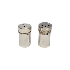 Tiffany & Co Sterling Silver Small Salt and Pepper Shakers with Pouches #25973