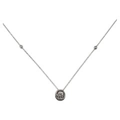 Effy 14K White Gold Diamond Station Necklace #25976