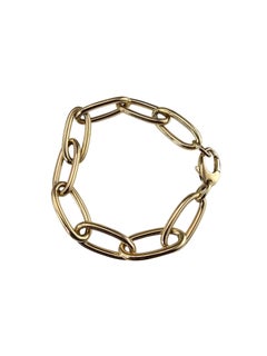 14K Yellow Gold Oval Link Bracelet #25962