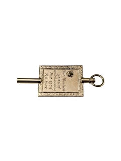 Pendentif commémoratif Rolex vintage de 1974 en or jaune 14 carats n° 25986