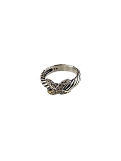 Bague « X » en or jaune 18 carats avec diamants de la collection Sterling de David Yurman, taille 7, réf. #26007