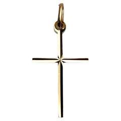 14K Yellow Gold Cross Pendant #26107