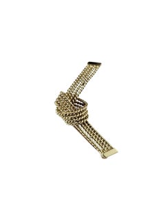 Tiffany & Co. 18K Yellow Gold Knot Rope Brooch/Pin with Box #26046