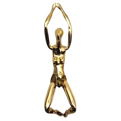 Colgante «Acrobat» para mujer de Charles Jourdan, de oro amarillo de 18 quilates, con articulaciones, n.º 26075