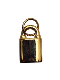 14K Yellow Gold Padlock Charm #26073