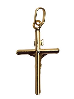 18K Yellow Gold Crucifix Pendant #26070