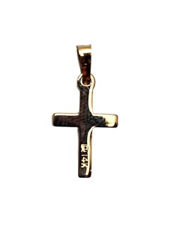 14K Yellow Gold Small Cross Pendant #26088