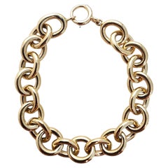 Armband aus 14-karätigem Gelbgold mit ovalen Gliedern, Art.-Nr. 26124