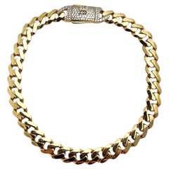Monaci 14K Yellow Gold Cuban Link Bracelet #26130