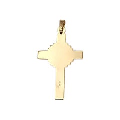 14K Yellow Gold Crucifix Pendant #26190