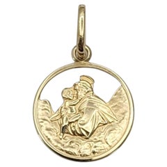 14K Yellow Gold Saint Christopher Charm #26188