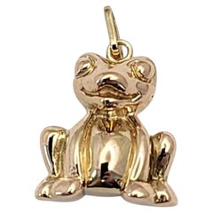 14K Yellow Gold Frog Charm #26189
