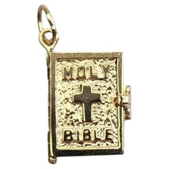 14K Yellow Gold Holy Bible Charm #26264