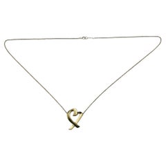 Tiffany & Co. Paloma Picasso 18K Yellow Gold Loving Heart Necklace #26289