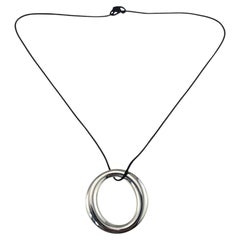 Tiffany & Co. Elsa Peretti Sterling Silver Sevillana Pendant Necklace #26236