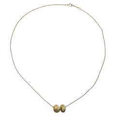 1993 Tiffany & Co. 18K Yellow Gold Spiro Swirl Pendant Necklace 16" #26713