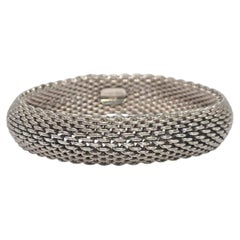 Tiffany & Co Sterling Silver Somerset Mesh Bracelet #26741