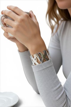 Tiffany & Co. Breites Atlas-Armband aus Sterlingsilber #26706